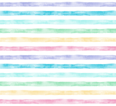 VB Little Unicorn Girls in Love Rainbow Stripes